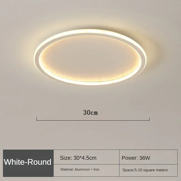 Modern LED Ceiling Light – Dimmable Indoor Lighting Fixture for Bedroom, Bathroom, Kitchen, and Corridor | Kalsten