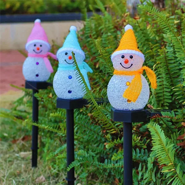 Solar-Powered Snowman Lamp - SolarSnow | Kalsten