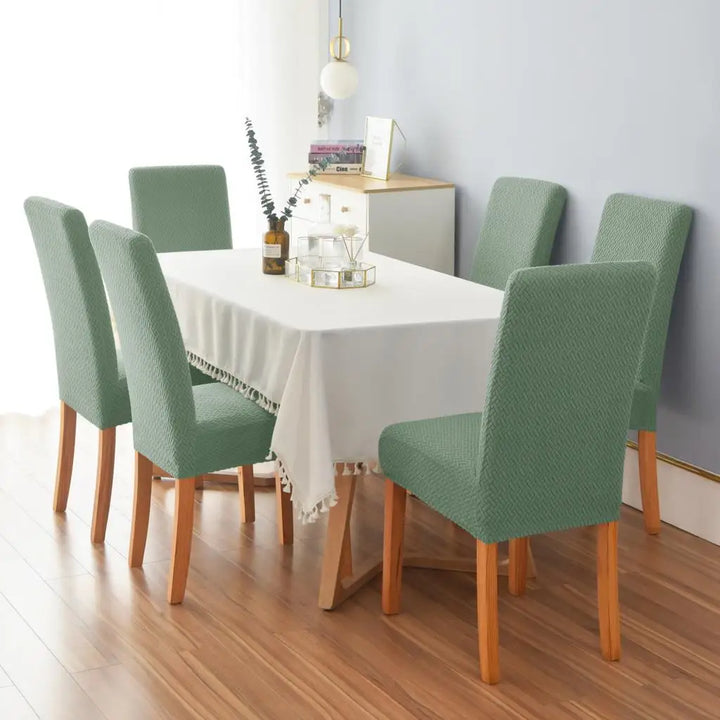 Kalsten | Chair Cover Velvona | Elastic & Thick Padded | Jacquard Stretch Cover | Washable & Wrinkle-Free