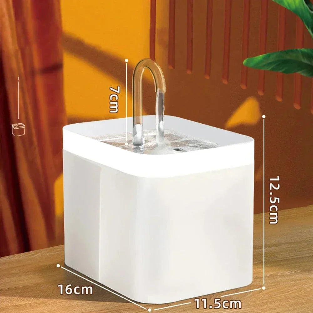 Brehn | Ultra-quiet Pet Water Fountain with Smart Filtration - 1.5 L Stainless Steel