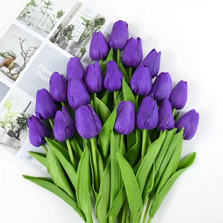 Kalsten | Artificial Tulip Bouquet with Realistic Lifelike Flowers