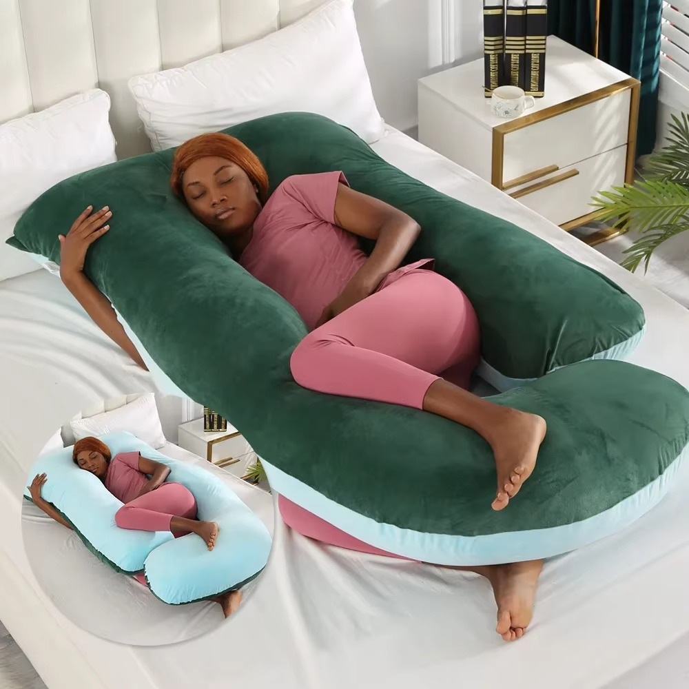Kalsten | J-Shaped Maternity Support Pillow for Side Sleeping and Breastfeeding