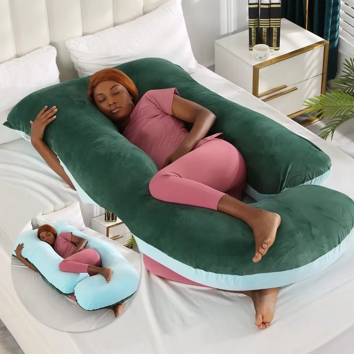 Kalsten | J-Shaped Maternity Support Pillow for Side Sleeping and Breastfeeding