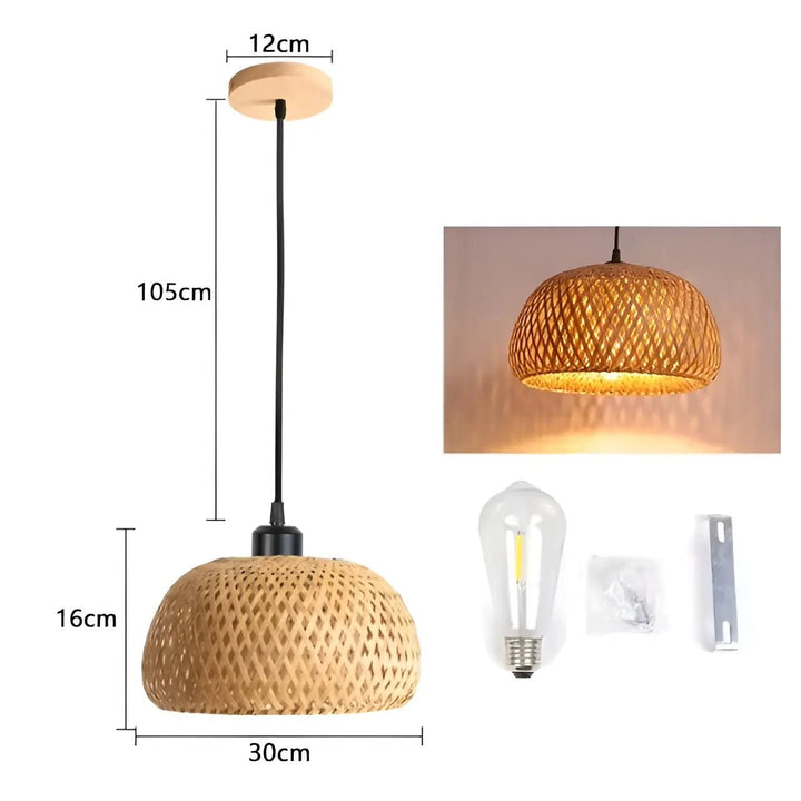 Elegant Rattan Pendant Light: Luxury Lighting for Any Space Kalsten