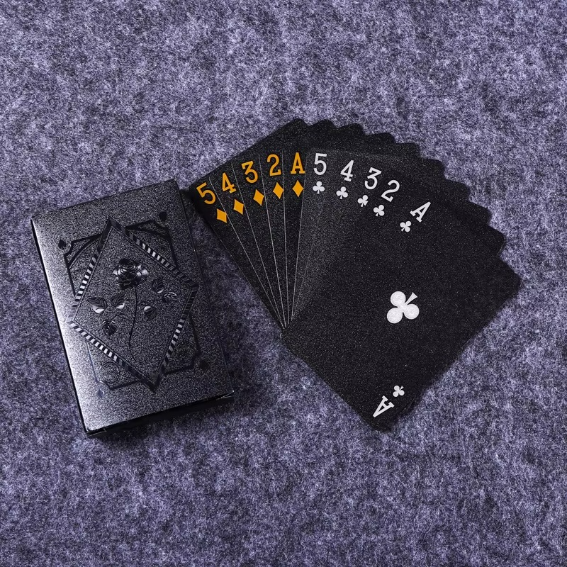 Kalsten | Luxury Black & Gold Waterproof Poker Playing Cards