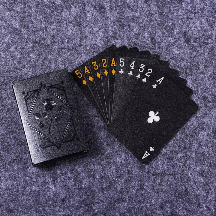 Kalsten | Luxury Black & Gold Waterproof Poker Playing Cards
