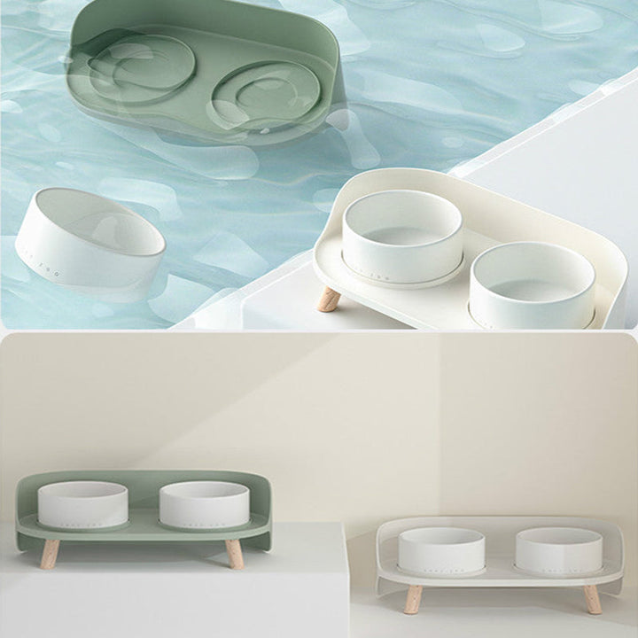 Scandinavian Style Double Feeding Bowl For Your Dog or Cat | Kalsten