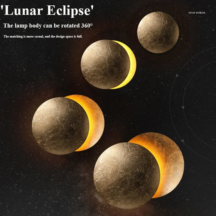 Modern Eclipse Wall Lamp – Round LED Wall Light for Bedroom, Aisle, Corridor, and Living Room | Kalsten