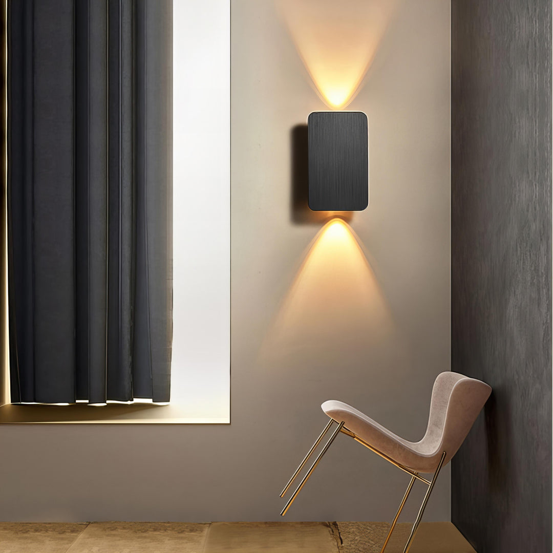 Modern Rectangle Metal Wall Lamp
