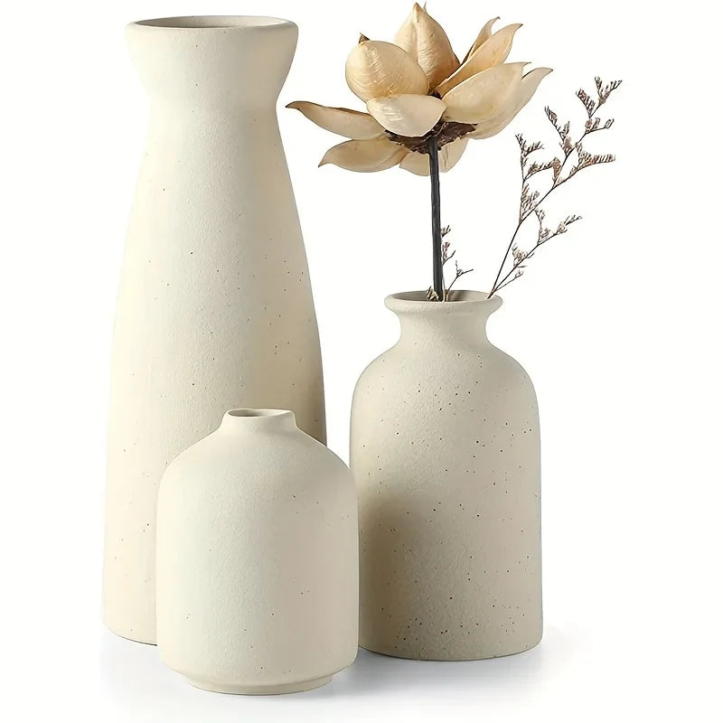 Aardstijl Ceramic Vase Set of 3 for Modern Boho Interiors | Kalsten
