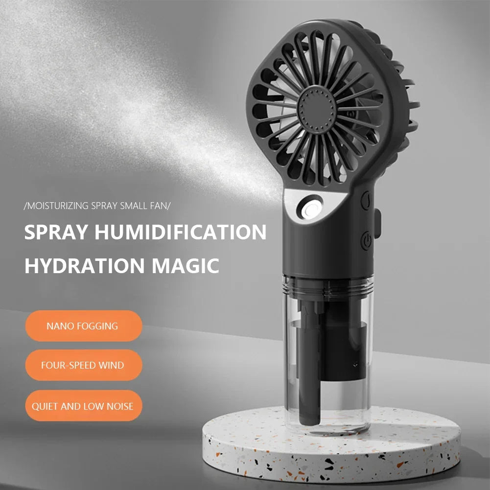 Handheld Mini Air Conditioner USB Rechargeable Portable Humidifier Mist Cooler Cooling Spray Humidifier Fan for Home/Office/Dorm | Kalsten