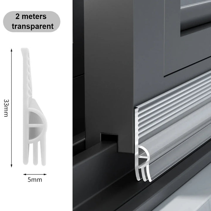 Kalsten | ThermoBlock Door Seal | PVC Draft Stopper | Noise Protection | 2m Cuttable