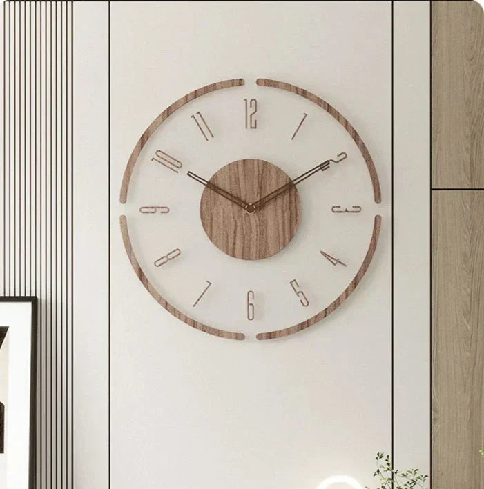 Minimalist Wooden Wall Clock