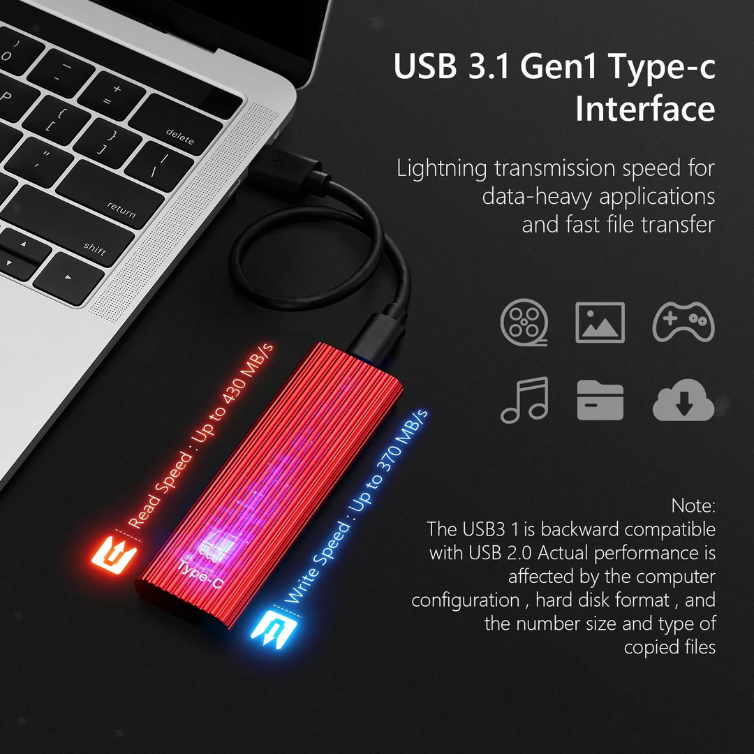 Kalsten | Ultra-Fast Portable SSD - USB 3.1 Solid State Drive