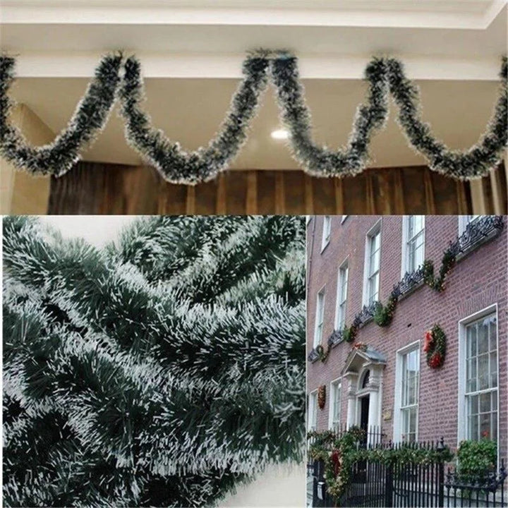 Christmas garland – Snow-flocked decor for indoor and outdoor decoration | Kalsten
