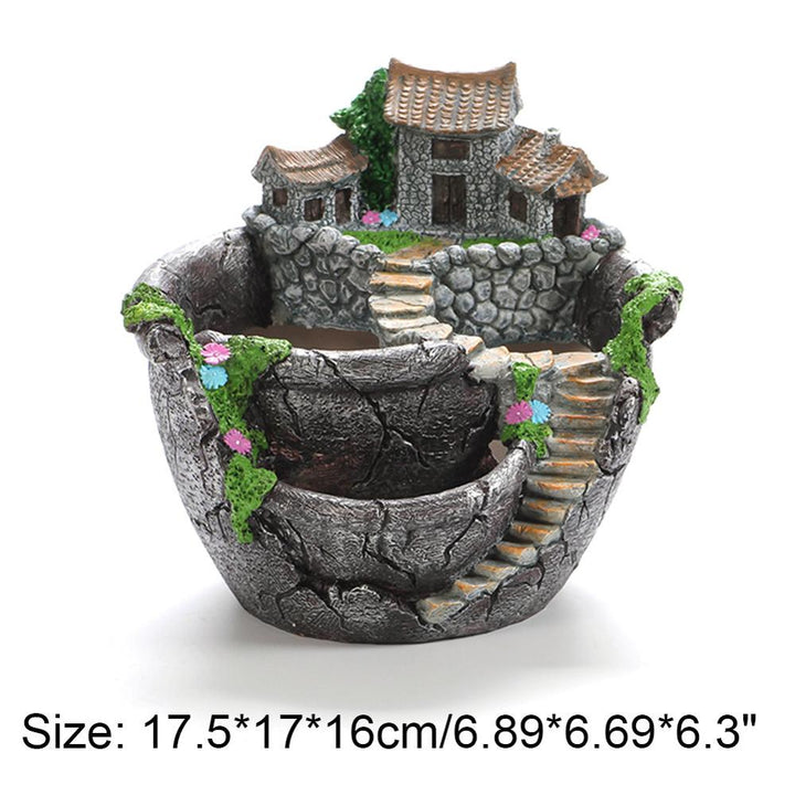 Fairy Garden Flower House Pot Lamp | Kalsten