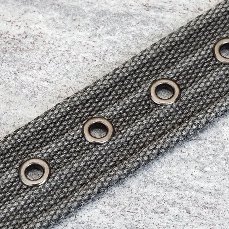 Kalsten | Men’s Canvas Belt – Adjustable Casual Striped Waistband