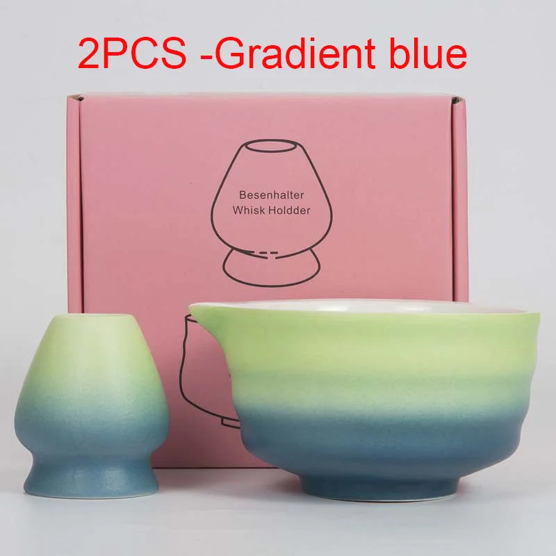 Matcha Gift Set Green Standard Bamboo and Ceramic Tea Making Kit-1