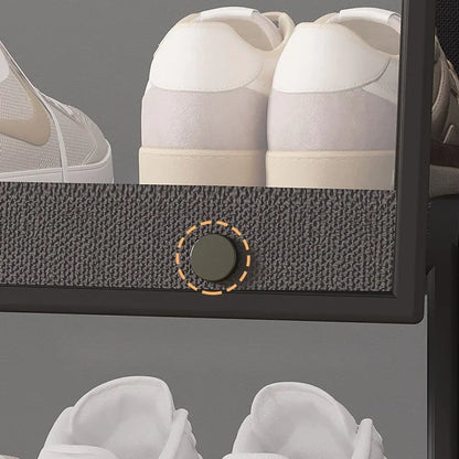 Skanto | TransRack – Transparent Multi-Layer Shoe Storage Cabinet