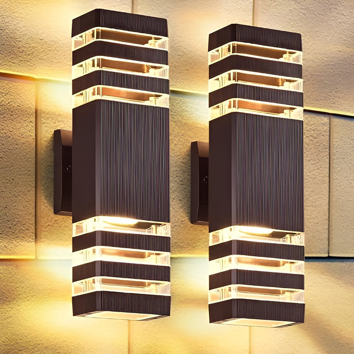 LED Outdoor Wall Light – Modern Up-&-Down Light | Waterproof for Garden & Balcony | Kalsten
