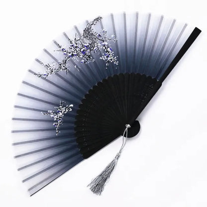 Traditional Japanese Style Floral Hand Fan | Karnz