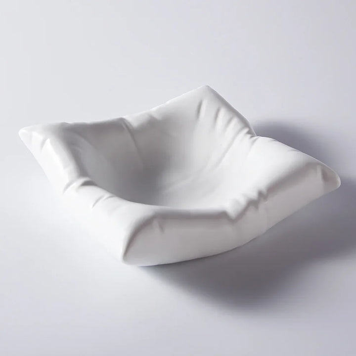 Kalsten | Ceramic Artistic Pillow Shape Food Plate