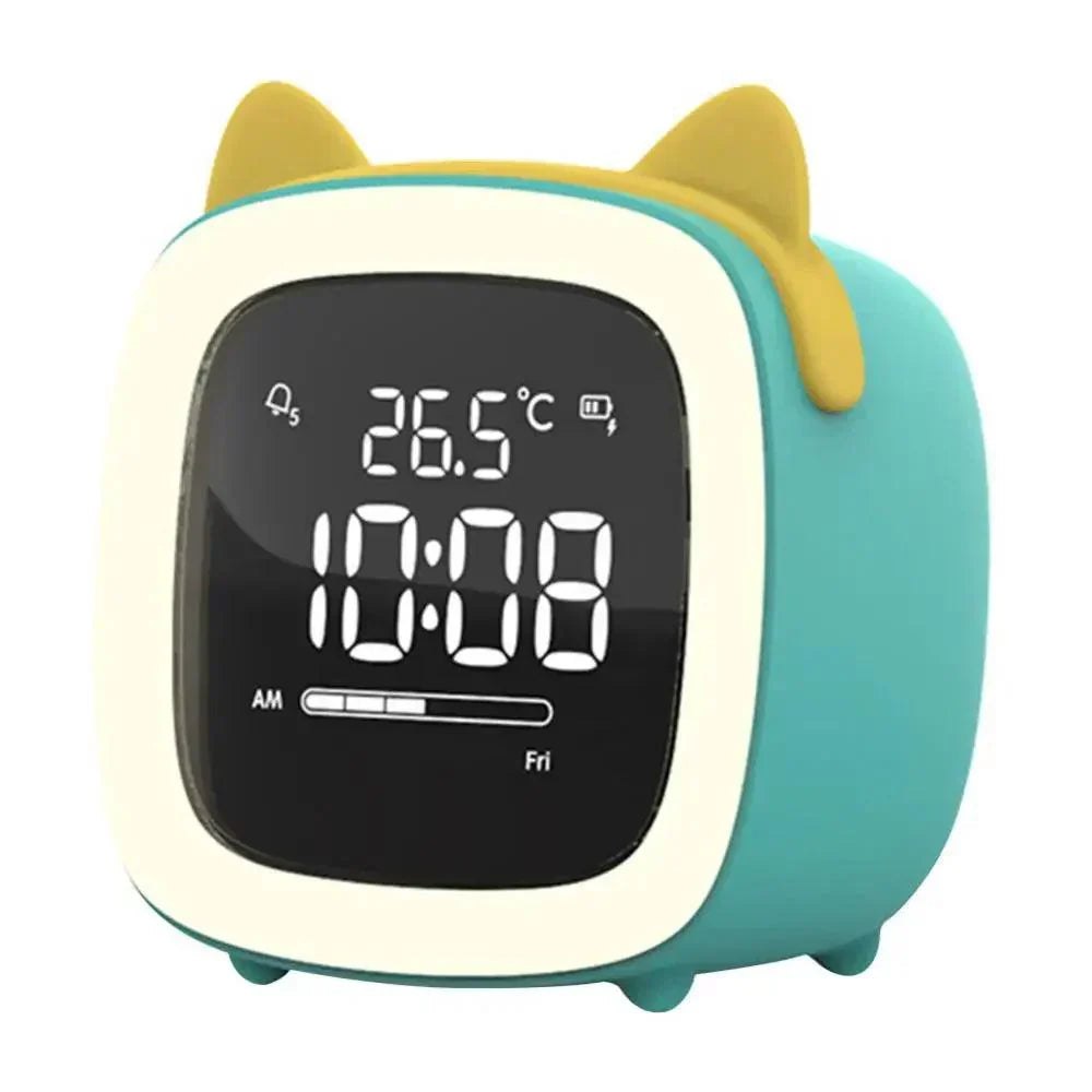 BowLift | Cartoon Bunny LED Alarm Clock with Night Light – Rechargeable, Cute Digital Display for Kids & Bedrooms