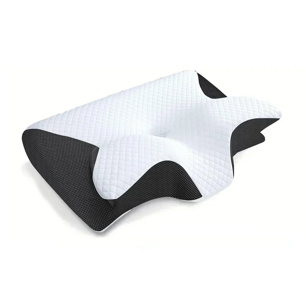 Kalsten | Memory Foam Cervical Pillow | Ergonomic 2-in-1 Design for Neck Pain Relief & Comfortable Sleep