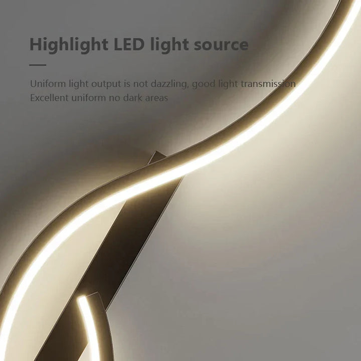 Modern LED Wall Lamp – Smart Remote-Controlled Sconce for Bedroom, Living Room, and Staircase | Kalsten