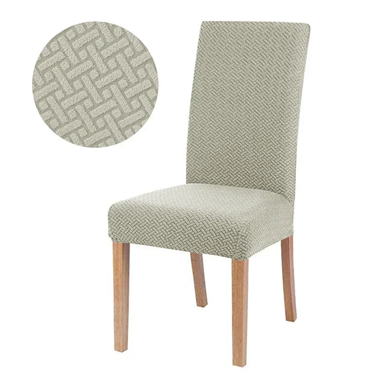 Kalsten | Chair Cover Velvona | Elastic & Thick Padded | Jacquard Stretch Cover | Washable & Wrinkle-Free