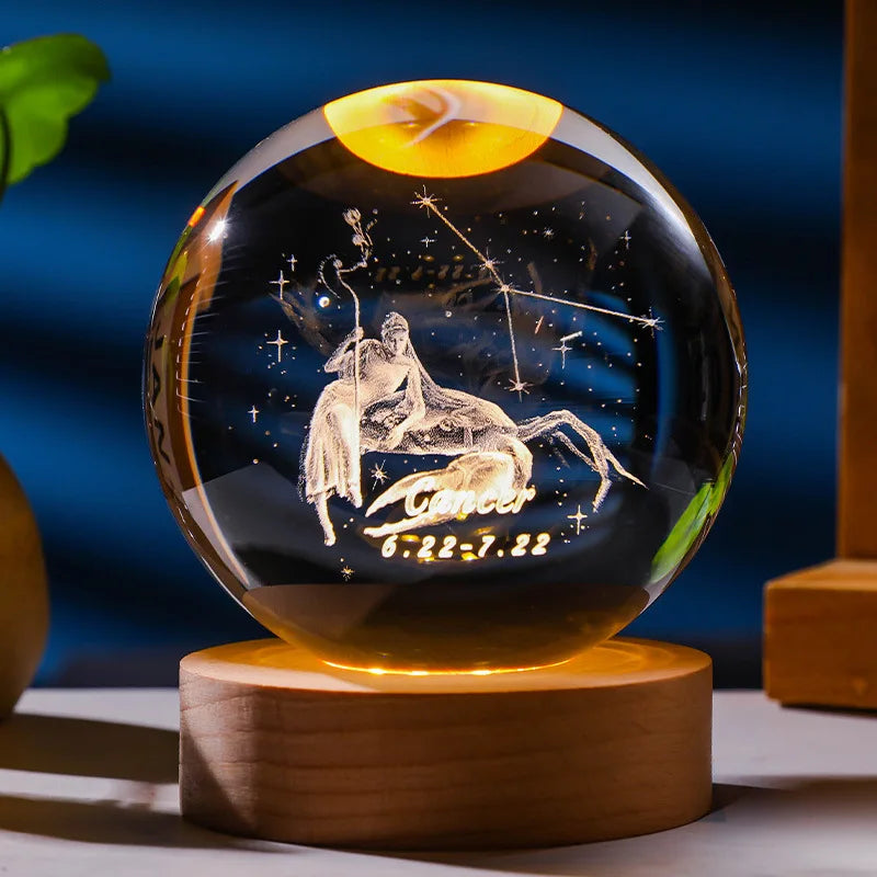 Constellation Crystal Ball Night Light | Kalsten