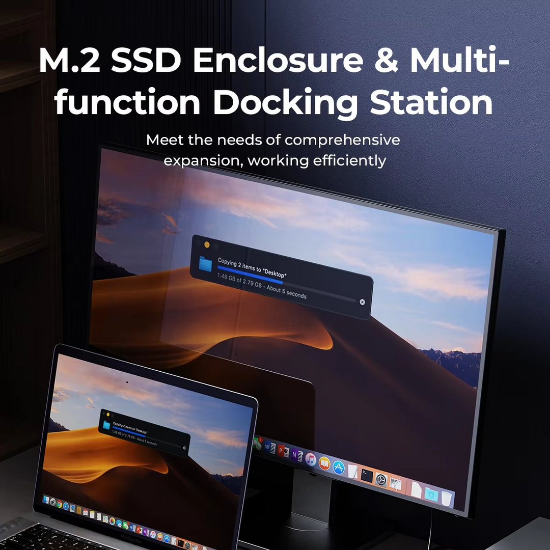 USB-C Laptop Docking Station with SSD Enclosure