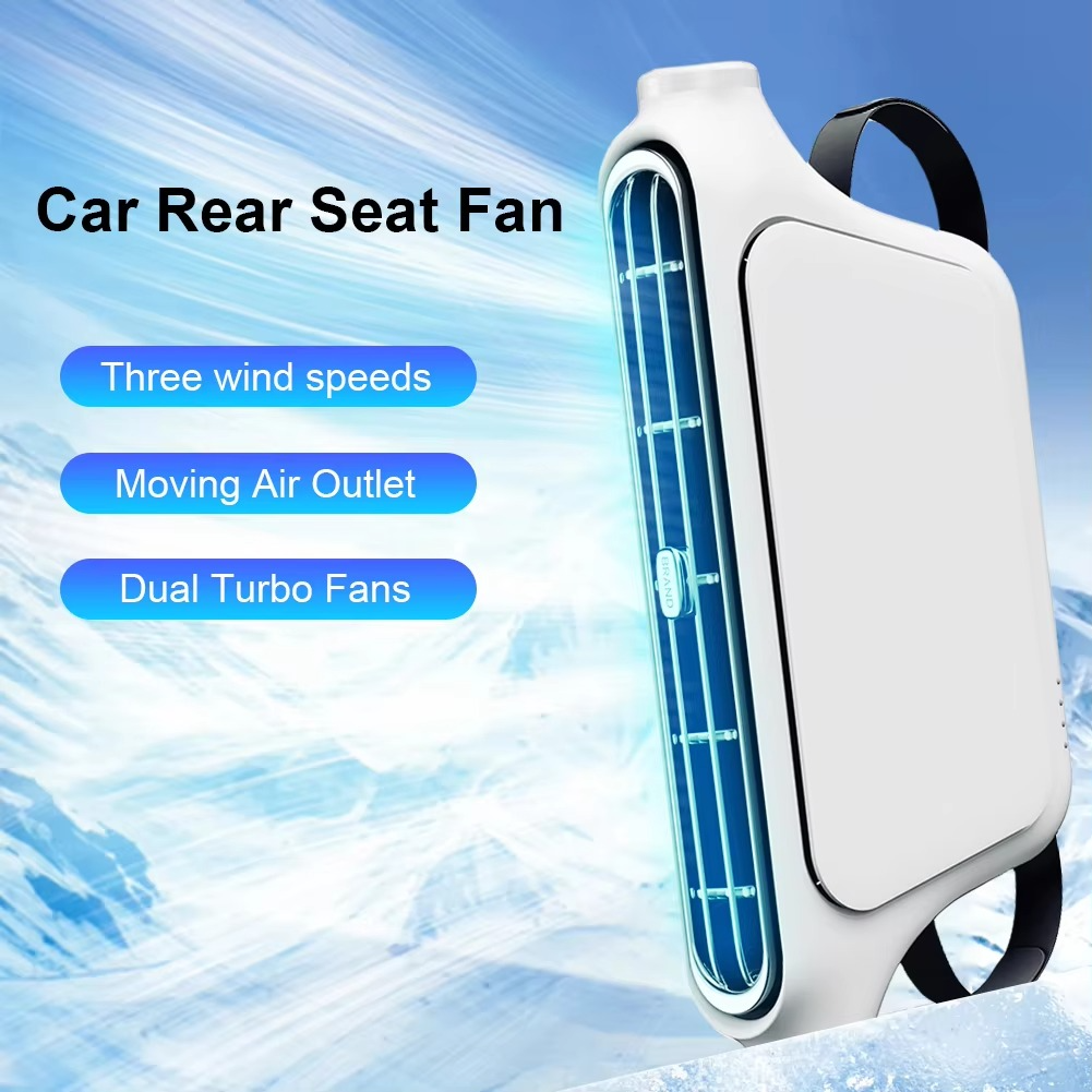 Car Headrest Cooling Fan 3 Speed Adjustable Electric Car Seat Fan 5V/2A Car Rear Backrest Fan Car Interior Accessories | Kalsten
