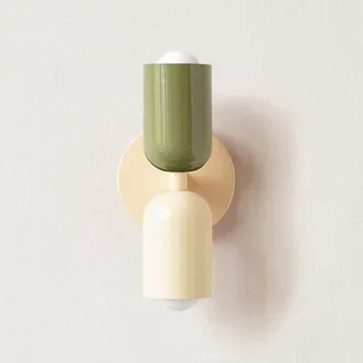 Kalsten | Nordic LED Wall Lamp Modern Minimalist Cream Double Head Lights For Living Room Bedroom Besides Study Indoor Decoration Fixture