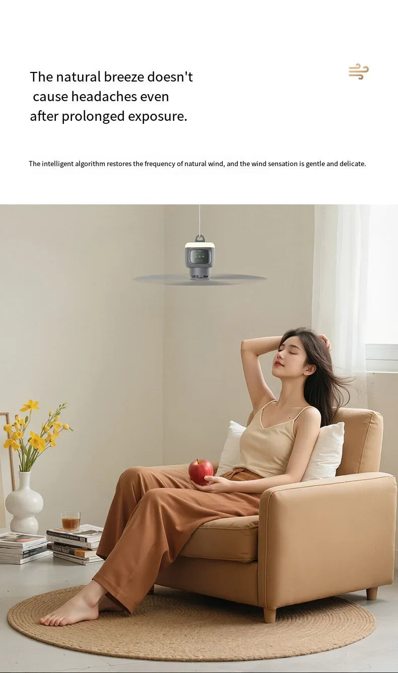 12000mAh Portable Ceiling & Camping Fan – Outdoor Tent Air Circulator and Cooling Ventilator | Kalsten