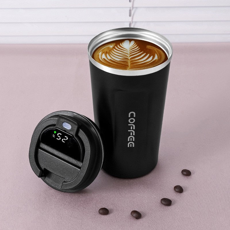 LED Temperature Display Smart Thermos Coffee Mug | Kalsten