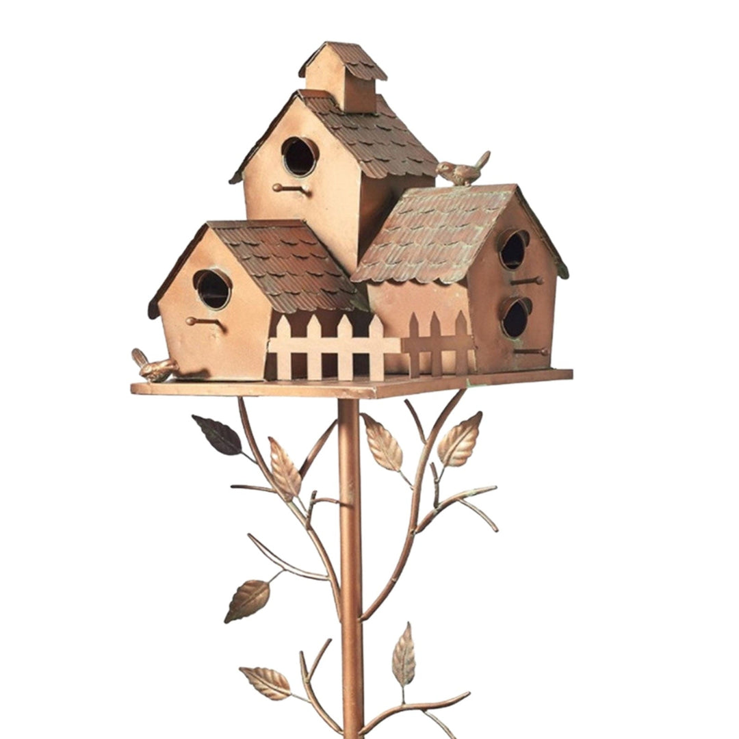 Kalsten | Metal Art Birdhouse on Garden Stake - FeatherNest