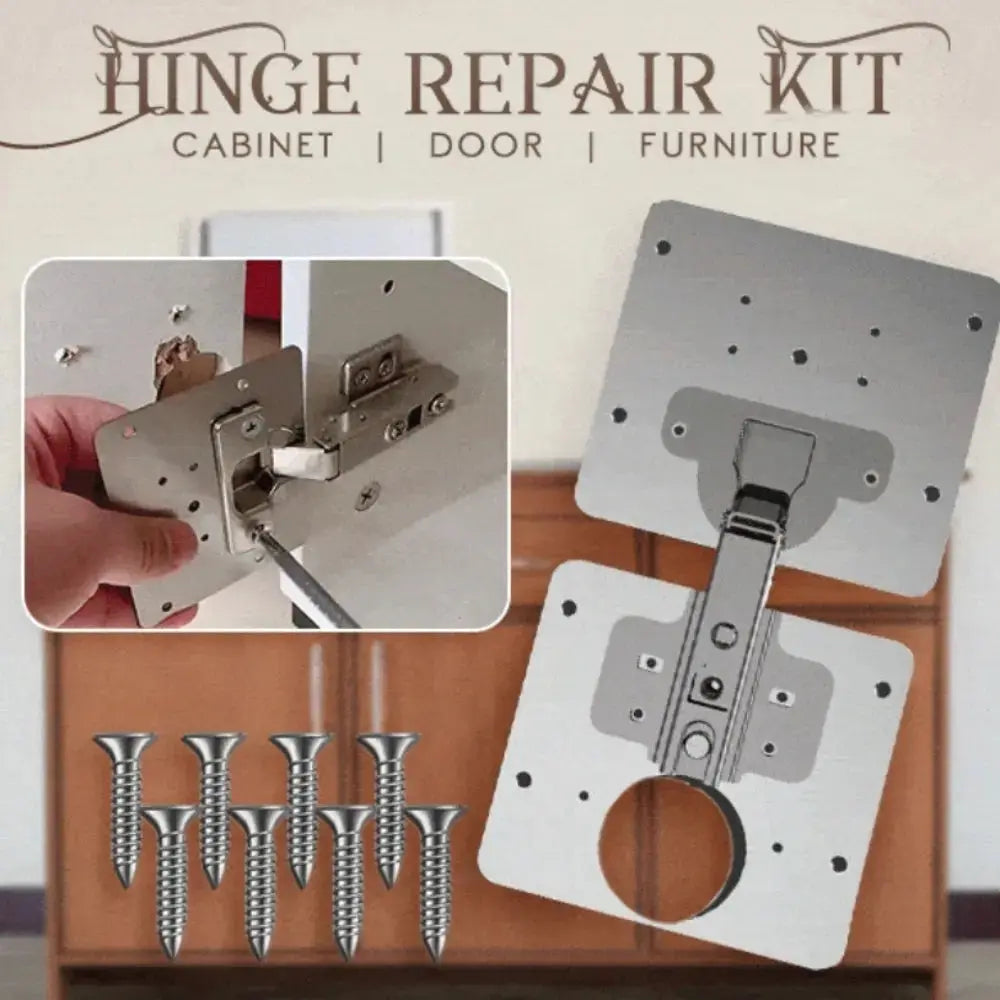 Kalsten | 2+2 | Hinge Repair Plates Set [INCLUSIVE Screws]