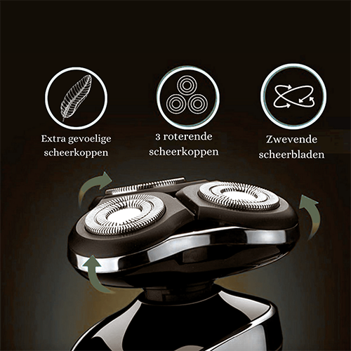 Skanto | Rechargeable Wet & Dry Electric Shaver for Men – Waterproof Grooming with LCD Display