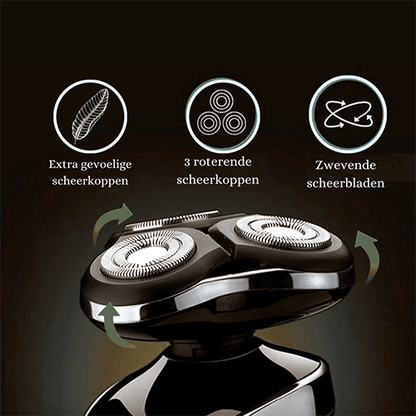 Skanto | Rechargeable Wet & Dry Electric Shaver for Men – Waterproof Grooming with LCD Display