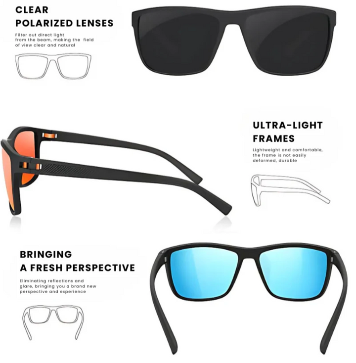 Kalsten | ZichtZeker 3-Piece Set Polarized Sunglasses – UV400 Protection & Comfort