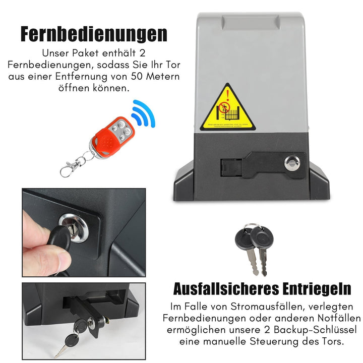 Sliding Gate Drive Garage Door Drive with App Control 370W/550W | Kalsten