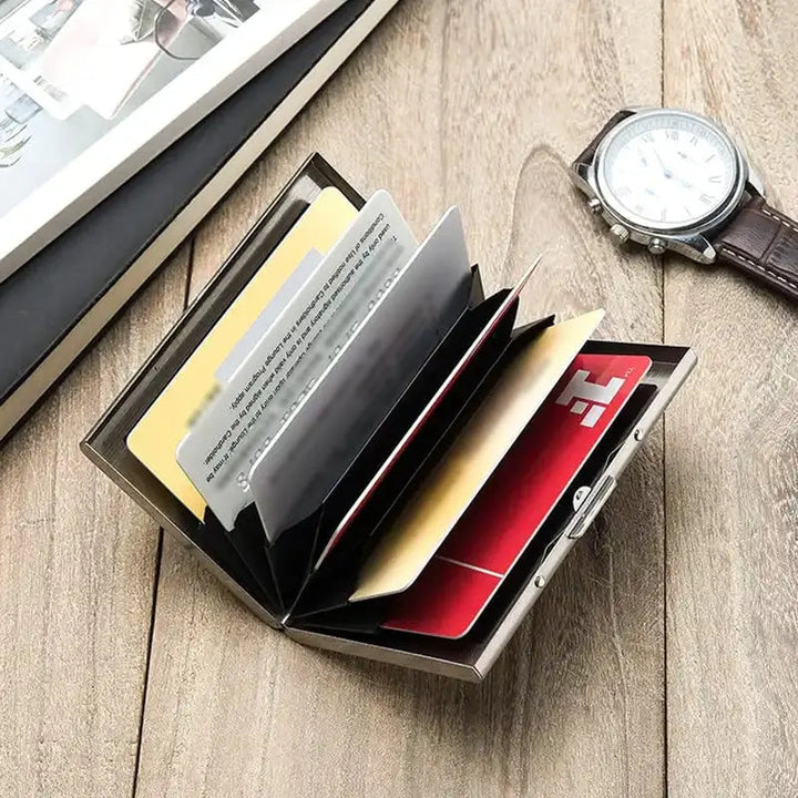 Kalsten | Slim RFID-blocking stainless steel wallet for cards