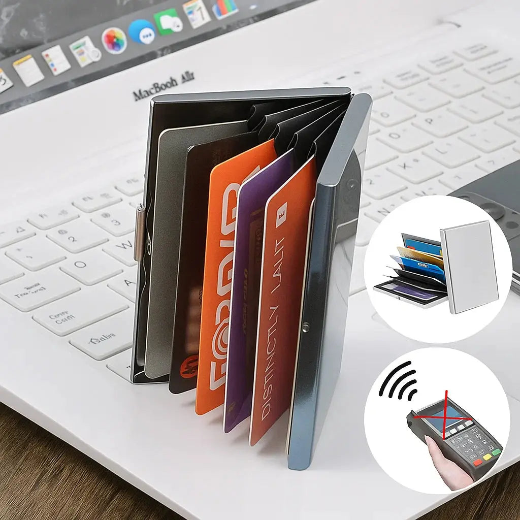Kalsten | Slim RFID-blocking stainless steel wallet for cards