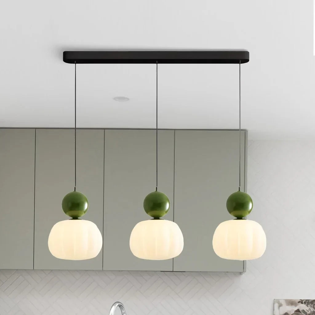 Pendant Light Metal G9 5W 27.6 in Cream Ceiling Dining Room Kitchen Island Hanging Fixture Modern Art Deco Lighting | Kalsten