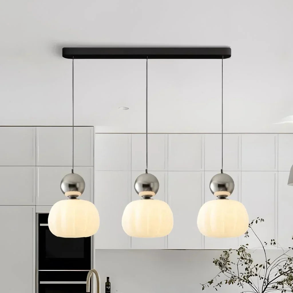 Pendant Light Metal G9 5W 27.6 in Cream Ceiling Dining Room Kitchen Island Hanging Fixture Modern Art Deco Lighting | Kalsten