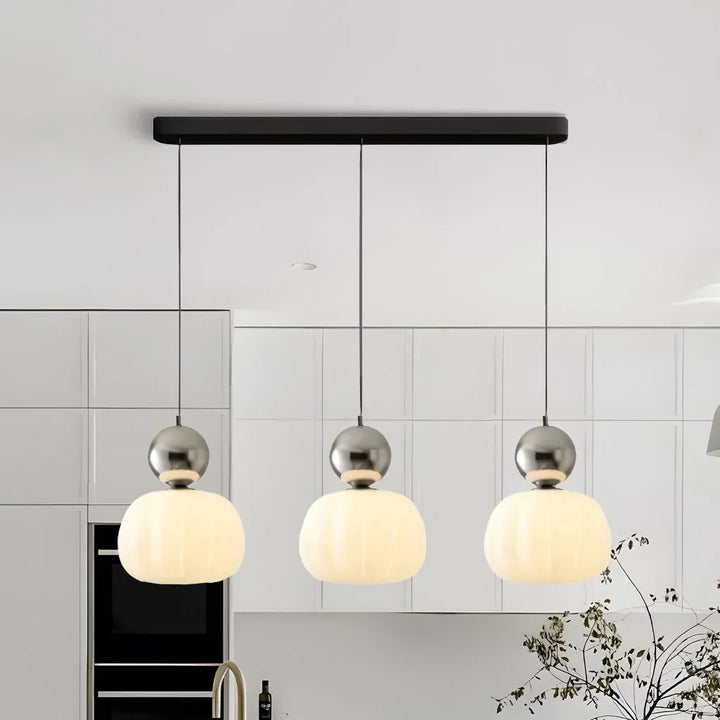 Pendant Light Metal G9 5W 27.6 in Cream Ceiling Dining Room Kitchen Island Hanging Fixture Modern Art Deco Lighting | Kalsten