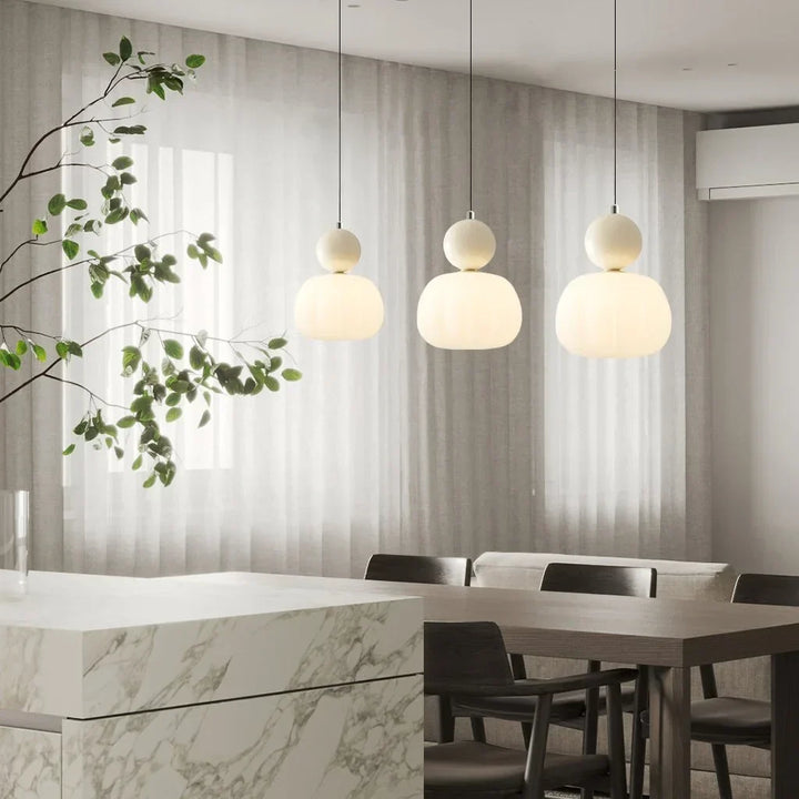 Pendant Light Metal G9 5W 27.6 in Cream Ceiling Dining Room Kitchen Island Hanging Fixture Modern Art Deco Lighting | Kalsten