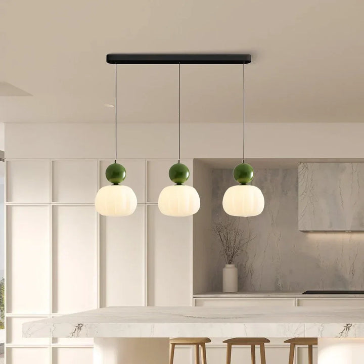 Pendant Light Metal G9 5W 27.6 in Cream Ceiling Dining Room Kitchen Island Hanging Fixture Modern Art Deco Lighting | Kalsten
