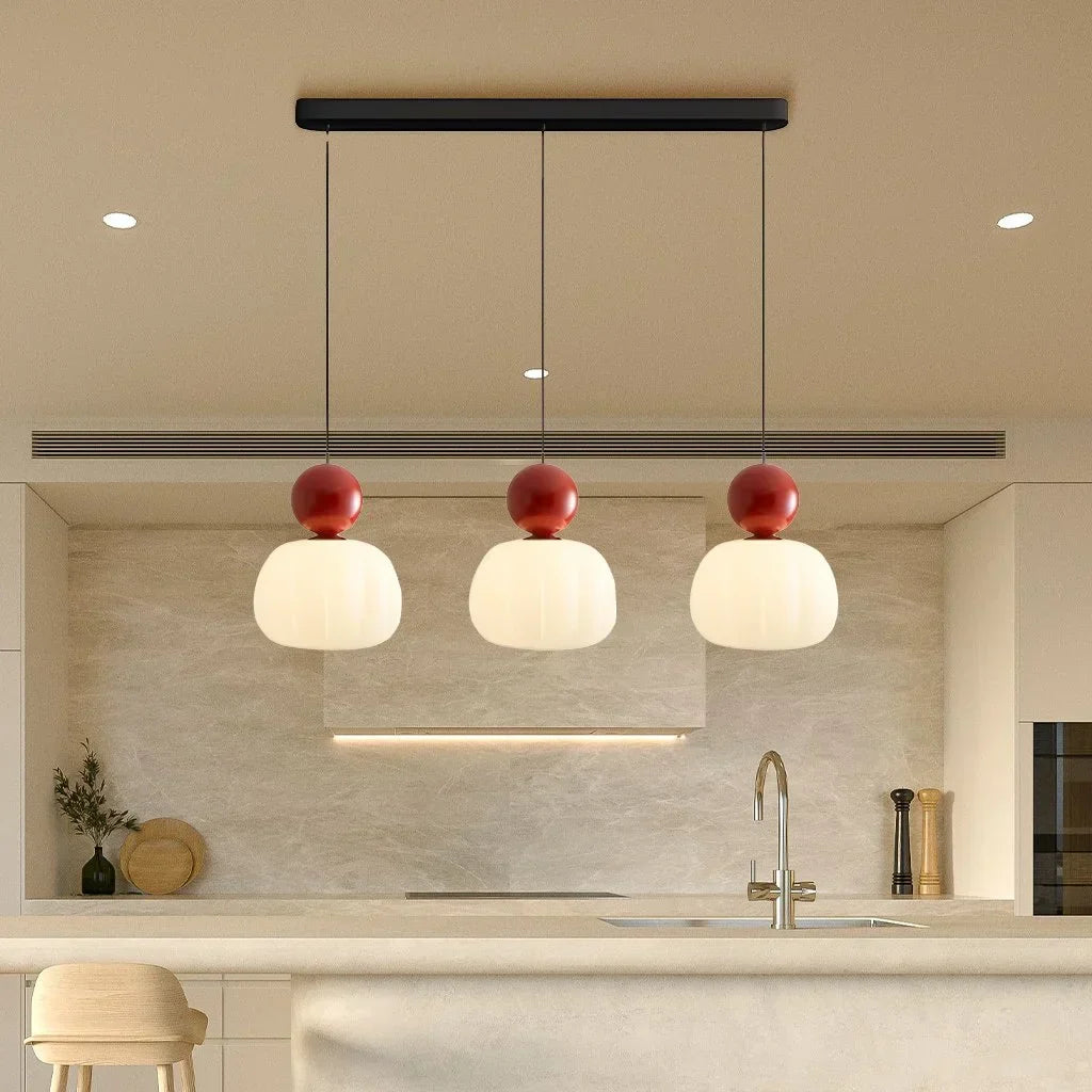 Pendant Light Metal G9 5W 27.6 in Cream Ceiling Dining Room Kitchen Island Hanging Fixture Modern Art Deco Lighting | Kalsten